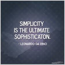 Simplicity - get the power back!